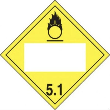 Accuform BLANK DOT PLACARD HAZARD CLASS 5 MPL4DG5ARM100 MPL4DG5ARM100